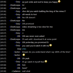 I was warned this chat was fast paced. I was only gone for a min! lmao