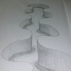 My attempt in drawing a 3D "Illusion"