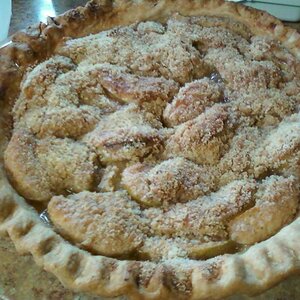 My traditional Thanksgiving Apple Crumb Pie that I make. Homemade, of course.