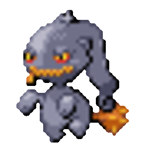 Banette (Kankuro) Lv. 68
- Thunder
- Shadow Ball
- Curse
- Faint Attack