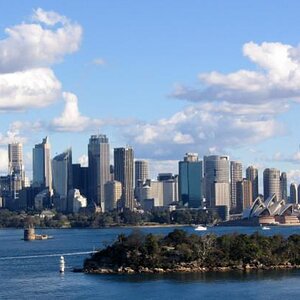 My hometown, Sydney. Taken from the Taronga Zoo Wharf.