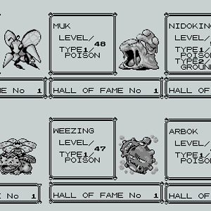 Pokemon Yellow Hall of Fame Champs