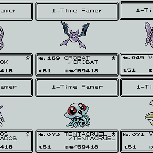 Pokemon Crystal Hall of Fame Champs