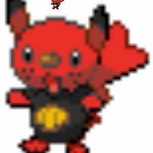 {Oshichu}
A friend on youtube wanted one so I made one for her. 
-The fusion of Oshiwatt and Pikachu with the color from Emboar-