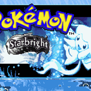 Pokemon Starbright titlescreen. Unfortunately the background went all glitchy... :(