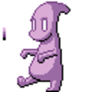 Half way through of a pixel-over from a pencil made fakemon that would represent dreams (it's a sleepwalker). I re-shaded it trying to make it look mo