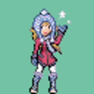 I redesigned Angelika's trainer sprite, so it would be more suitable for a cold atmosphere.