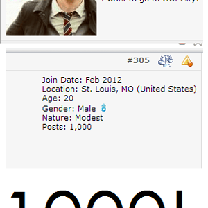 I have reached 1000 posts on PC. 

I've clearly grown since I was a noob. Made alot of awesome friends too.