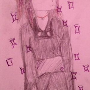 This? This is the result of my friends getting me into Minecraft. That's my failure at making a female Enderman. :P xD