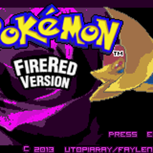 This is the title screen for Pokemon Rose! I hope you guys like it, i worked really hard on placing everything, please ignore the "firered version" lo