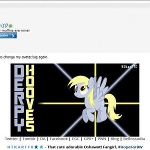 OMG it's Derpy Hooves!

...Yeah, this theme from Hikari really surprised me. You should have seen my face when I reacted to it.