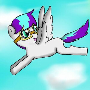 My Pony OC Snow Berry Blitz's dream...she actually can't fly ;-;