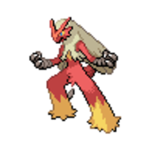 257. Blaziken. Blaze. My baby is all grown up. Picture is from Serebii.
