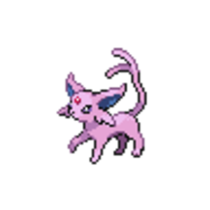 196. Espeon. Vee. This was my secound ever caught Pokemon. Originally this Pokemon was an Eevee named Vee, after Red's Vee. However it became super ha