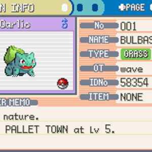 FireRed - got Garlic