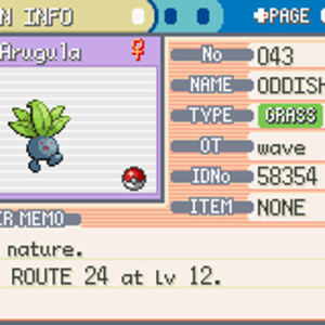 FireRed - got Arugula