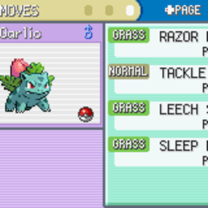 FireRed - Garlic moves