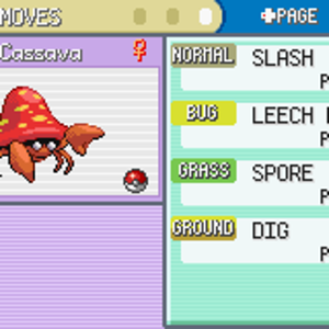 FireRed - Cassava moves 2