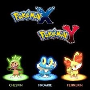 The 3 starters and names for the X & Y starters.