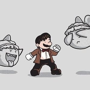 The Doctor Mario and The Weeping Angel Boo's!