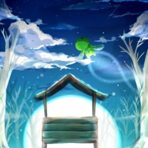 Celebi over his shrine in Ilex Forest not drawn by me