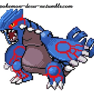 Kyogroudon. Sorry for the poor quality. The url in these pictures no longer works, as it's my former blog which has been deleted.