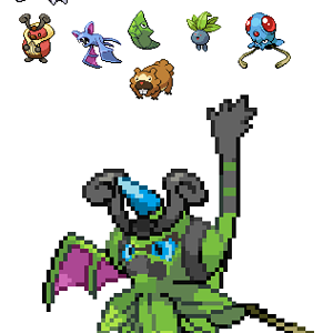A sprite I made out of my least favorite Pokemon.