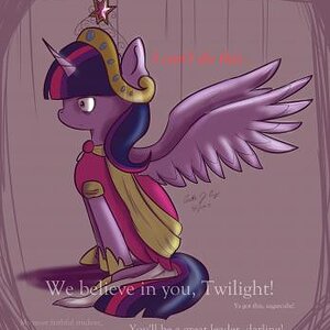 AU where Twilight becomes ruler of something and is overtaken by paranoia, I guess?
