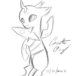 Really quick Changeling sketch! Geez, I love these guys <3