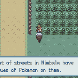 Only two streets in Nimbala have Pokemon statues, Mewtwo Avenue and Lugia Circle, so this guy is a liar.