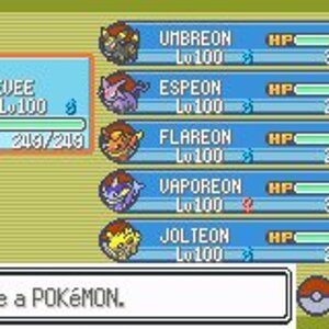 team Eevee fully leveled