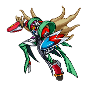 Chaosmon arm/leg transplant: Kentaurosmon.
This is one of my tries of making custom Digimon.