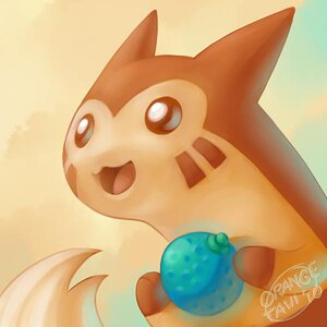 Furret with an Oran Berry by silverava