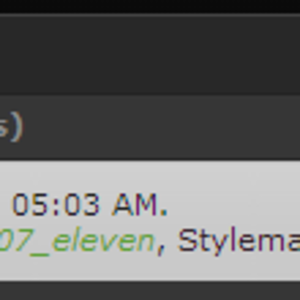 What a quiet evening. :(