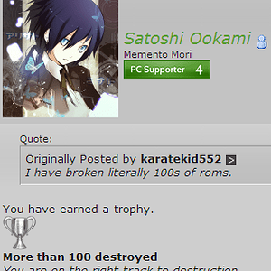 Earning a trophy is worth it :3