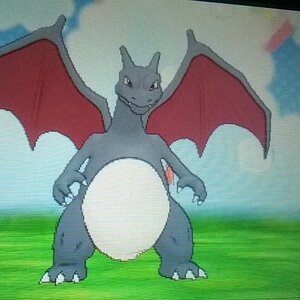 Shiny Charizard! <3 (evolution)