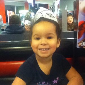 My younger sister, T'aja, at Steak 'n' Shake.