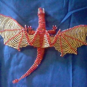 Red and Gold Dragon (Top view)