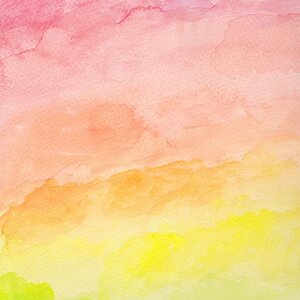 a5 watercolour pink yellow green background o