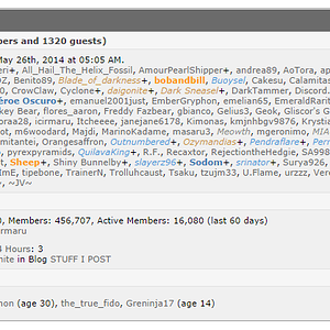 Another random online users screenie, to look back on all those name changes.