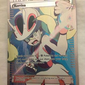 Korrina Full Art pulled from my Mega Lucario Collection Box along with 3 other holos.