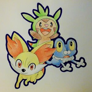 Kalos Starter Pokemon