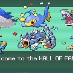 Pokemon Emerald Water  Mono Hall Of Fame Team