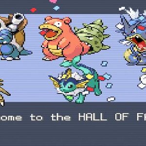 Pokemon Leaf Green Water Mono Hall Of Fame Team