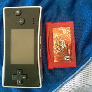 Gameboy Micro and Fire Red