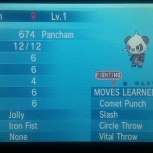 Shiny Pancham - Hatched on 4/11/2015 in less than 60 eggs - IT'S SO ADORABLE X3