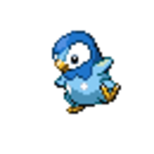 Piplup made with the base of larvitar.