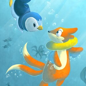Buizel and Piplup