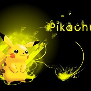 Pikachu background sparkling