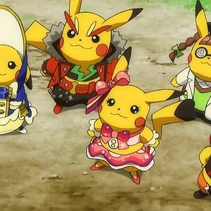 Cosplay Pikachus in anime